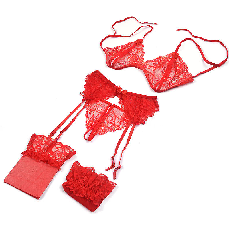 1 Set Women's Lace Lingerie, S - Sheer Mesh Bra review and price