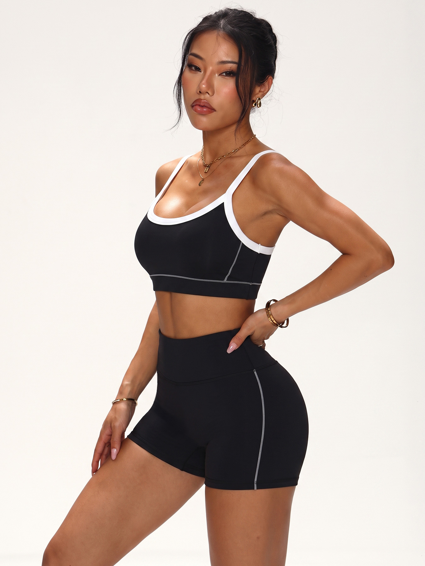 Contrast Trim Seamless Workout - Minimizer Bra Women review and price