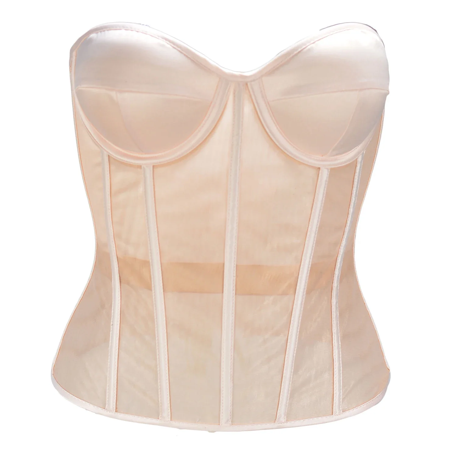 Abdominal Corset Double Layer  - Sheer Mesh Bra review and price