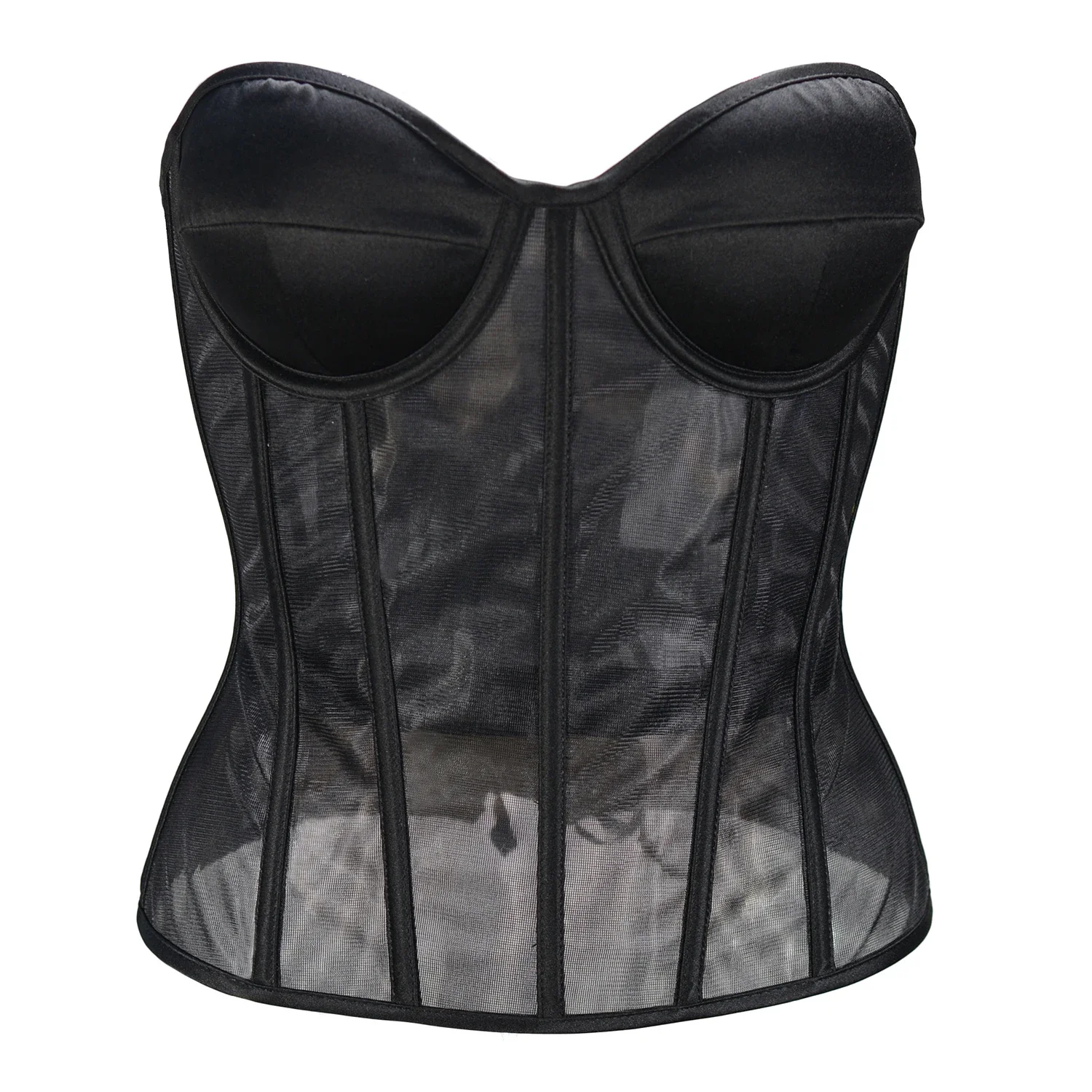 Abdominal Corset Double Layer  - Sheer Mesh Bra review and price